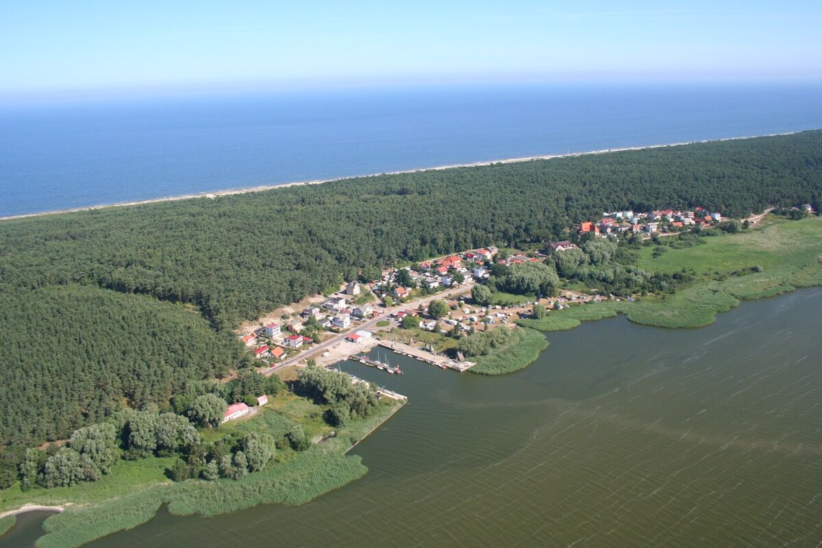 Mierzeja Wiślana z lotu ptaka